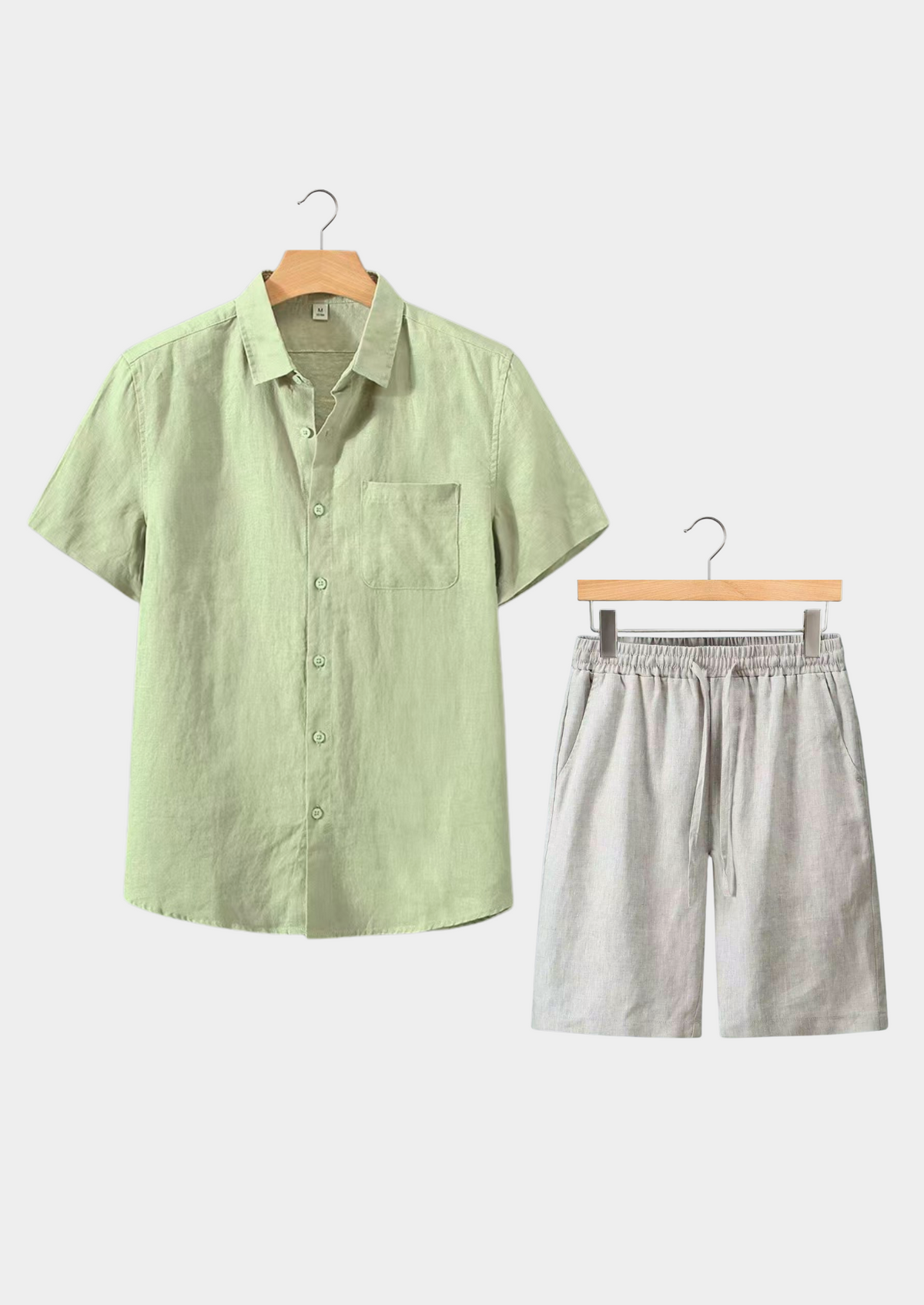 Aurelia Shortsleeve Summer Set - Mint Green/beige, view 1
