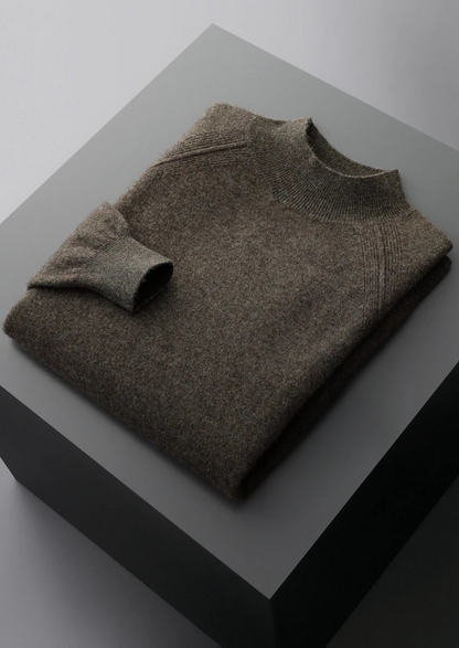 Pure Extra-Fine Merino Wool Raglan Mockneck, view 12