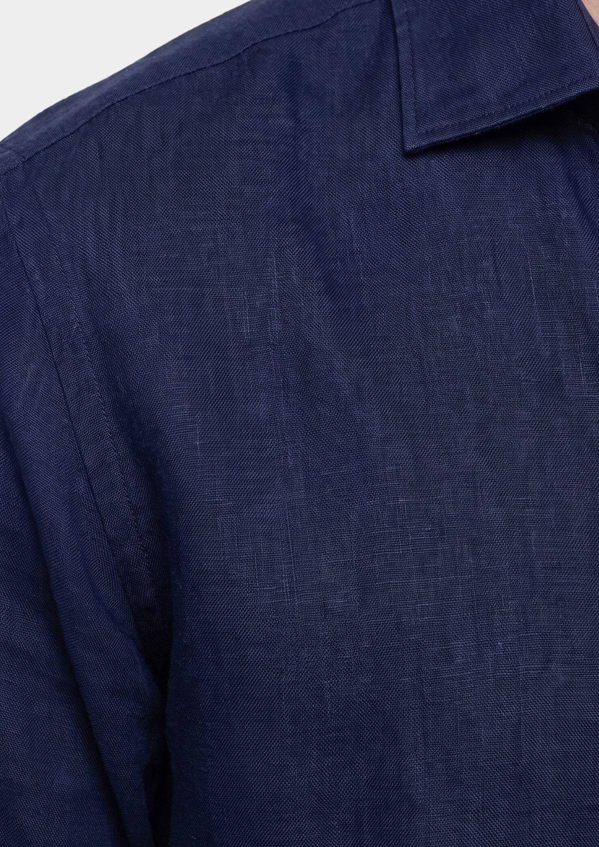 Tiberina Coastal Shirt - Navy Blue, view 3