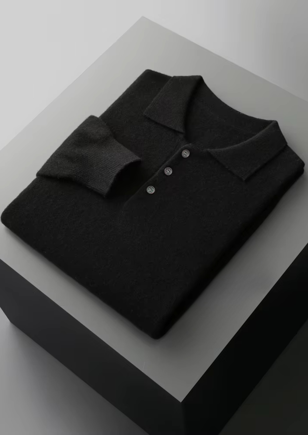 Pure Extra-Fine Merino Wool Classic Sweater Polo, view 18