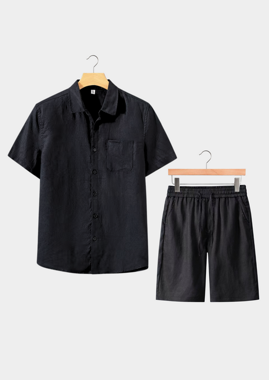 Aurelia Shortsleeve Summer Set - Black, view 1