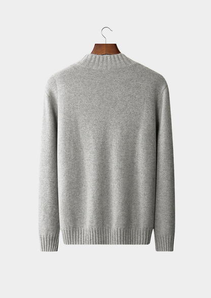 Pure Cashmere Mockneck Sweater, view 2