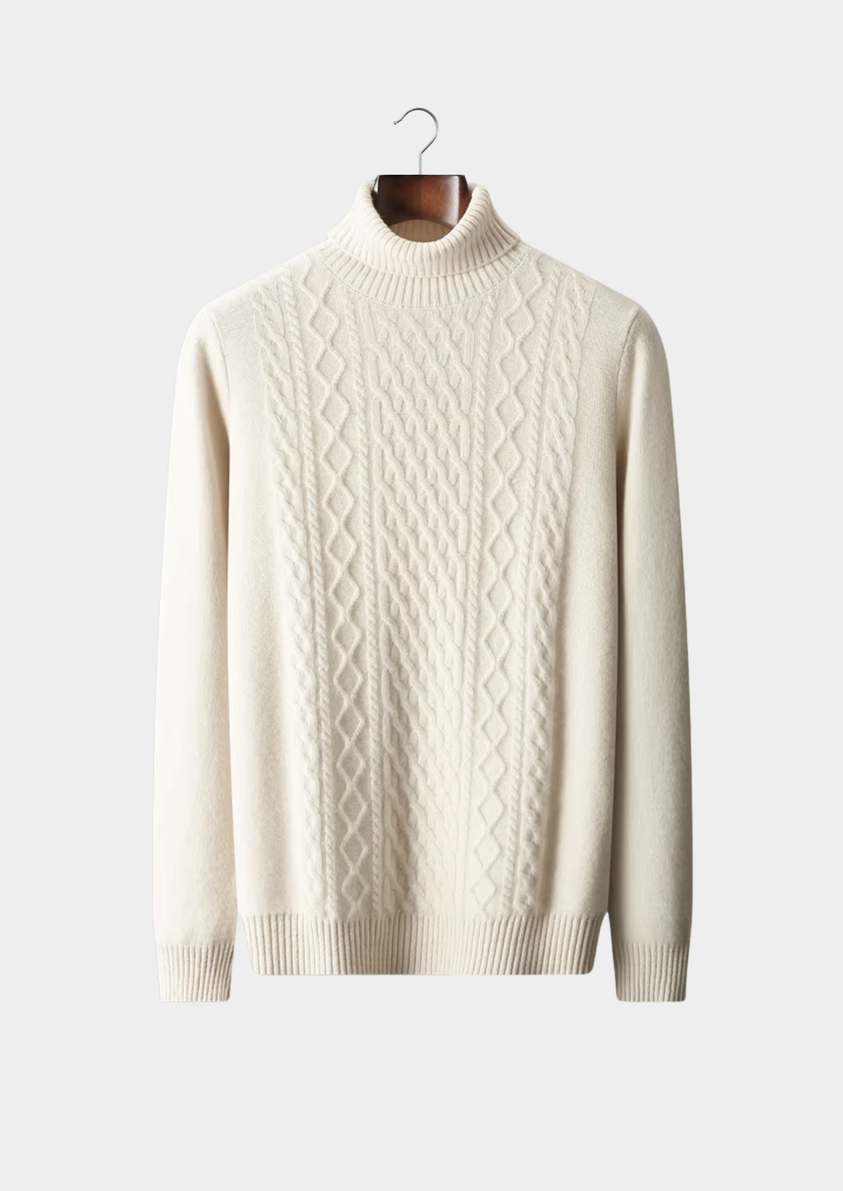 Pure Extra-Fine Merino Wool Traiano Rollneck, view 1
