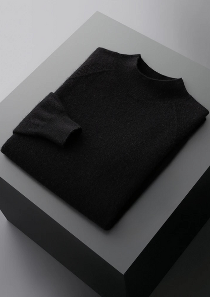 Pure Extra-Fine Merino Wool Raglan Mockneck, view 13