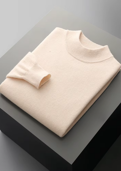 Pure Extra-Fine Merino Wool Classic Mockneck, view 8