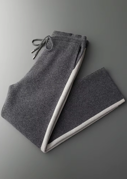 Pure Extra-Fine Merino Wool Wide Leisure Trousers, view 3