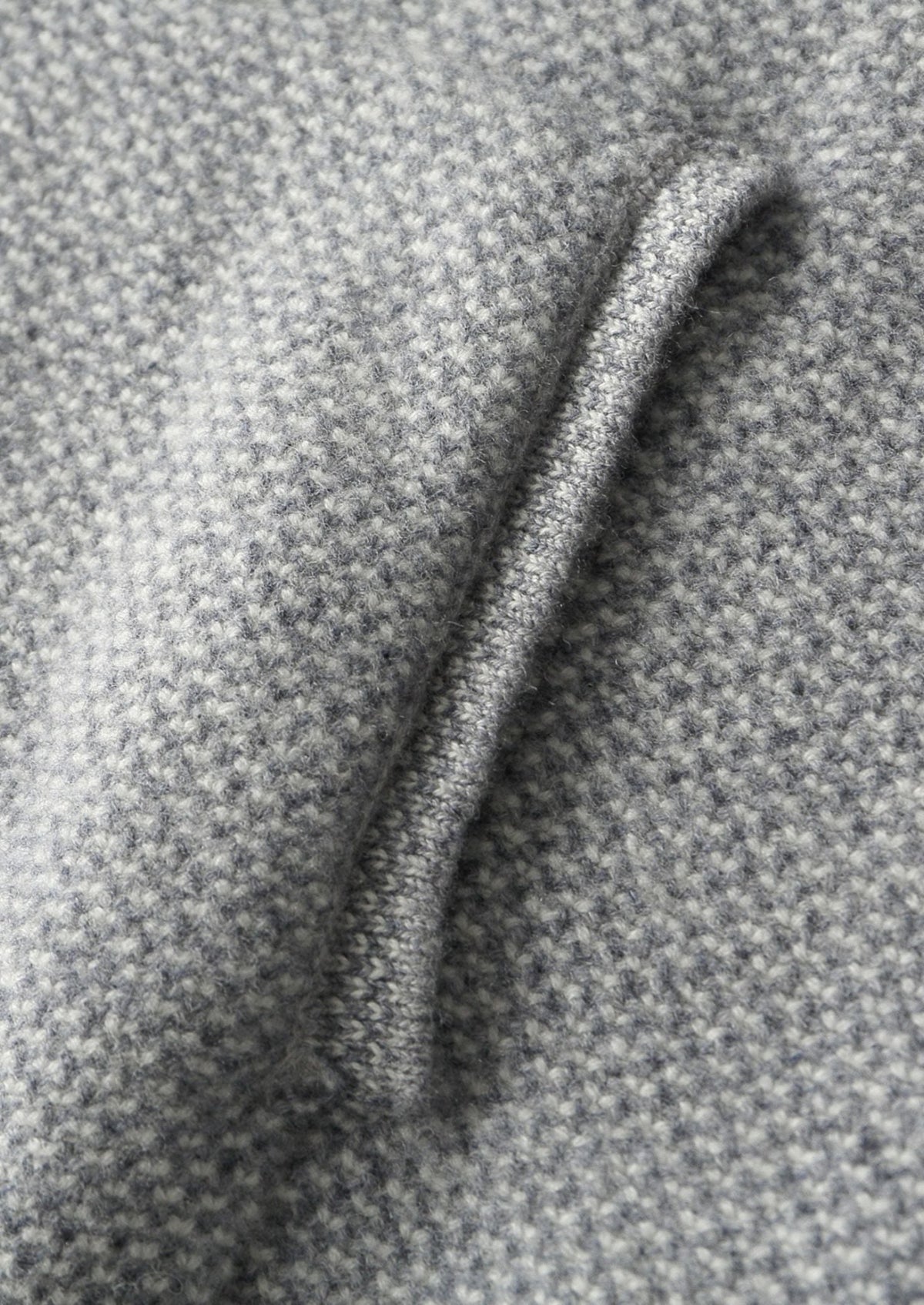 Pure Extra-Fine Merino Wool Light Gray Jaquard Set, view 14