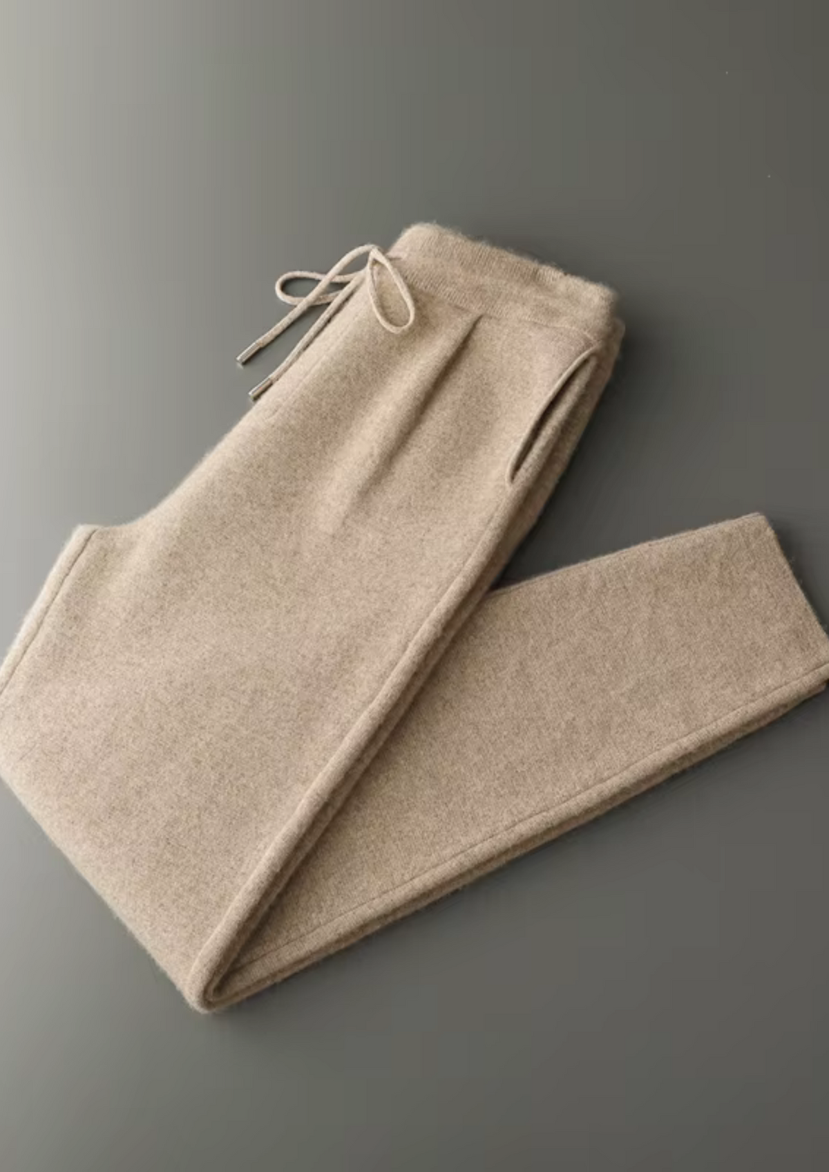 Premium Cashmere Pleated Trousers, view 6