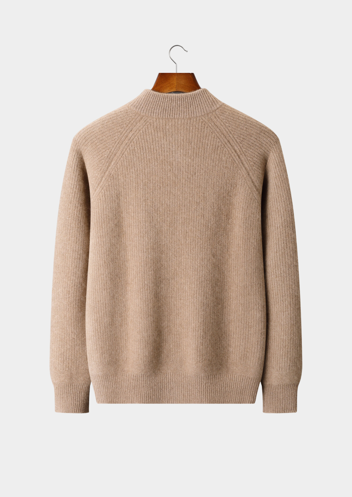 Pure Cashmere Beige Button Overshirt, view 2
