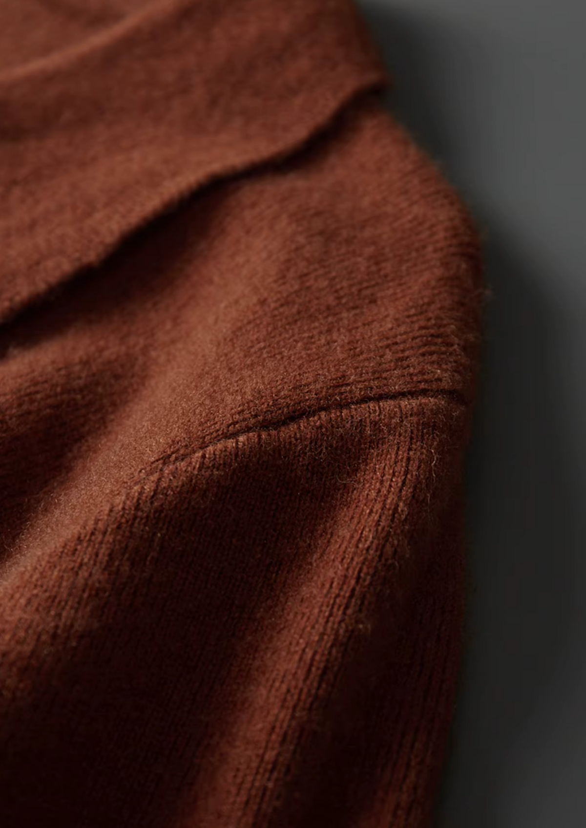 Pure Extra-Fine Merino Wool Ribbed Buttonless Polo, view 7