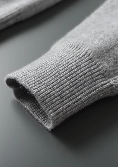 Premium Cashmere Essential Half-Zip Sweater, view 6