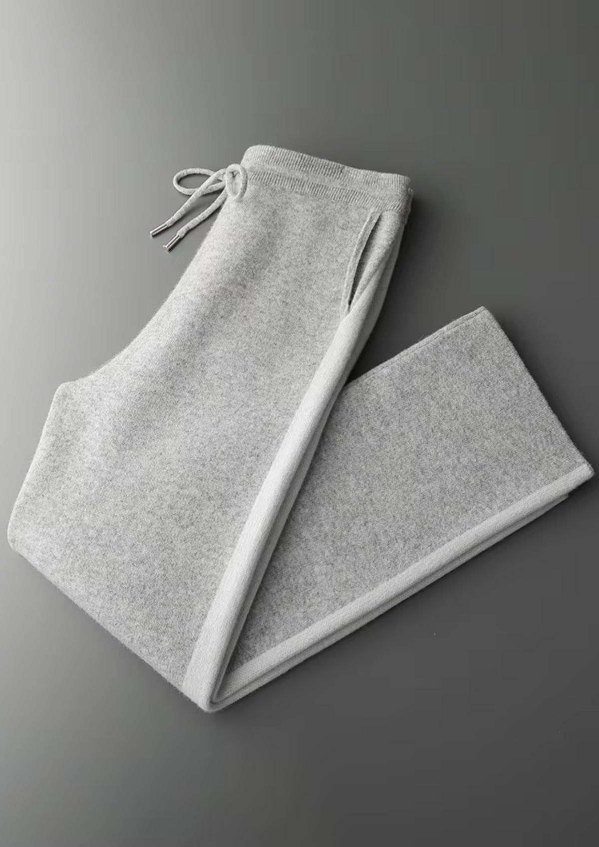 Pure Extra-Fine Merino Wool Wide Leisure Trousers, view 15