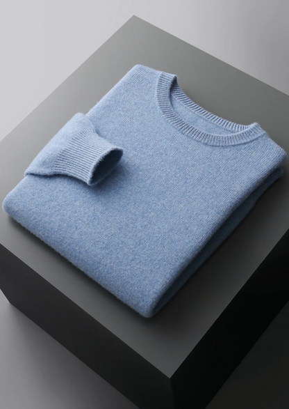 Pure Extra-Fine Merino Wool Classic Crewneck, view 3