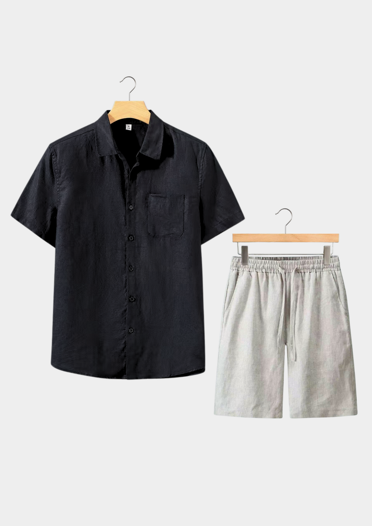 Aurelia Shortsleeve Summer Set - Black/beige, view 1