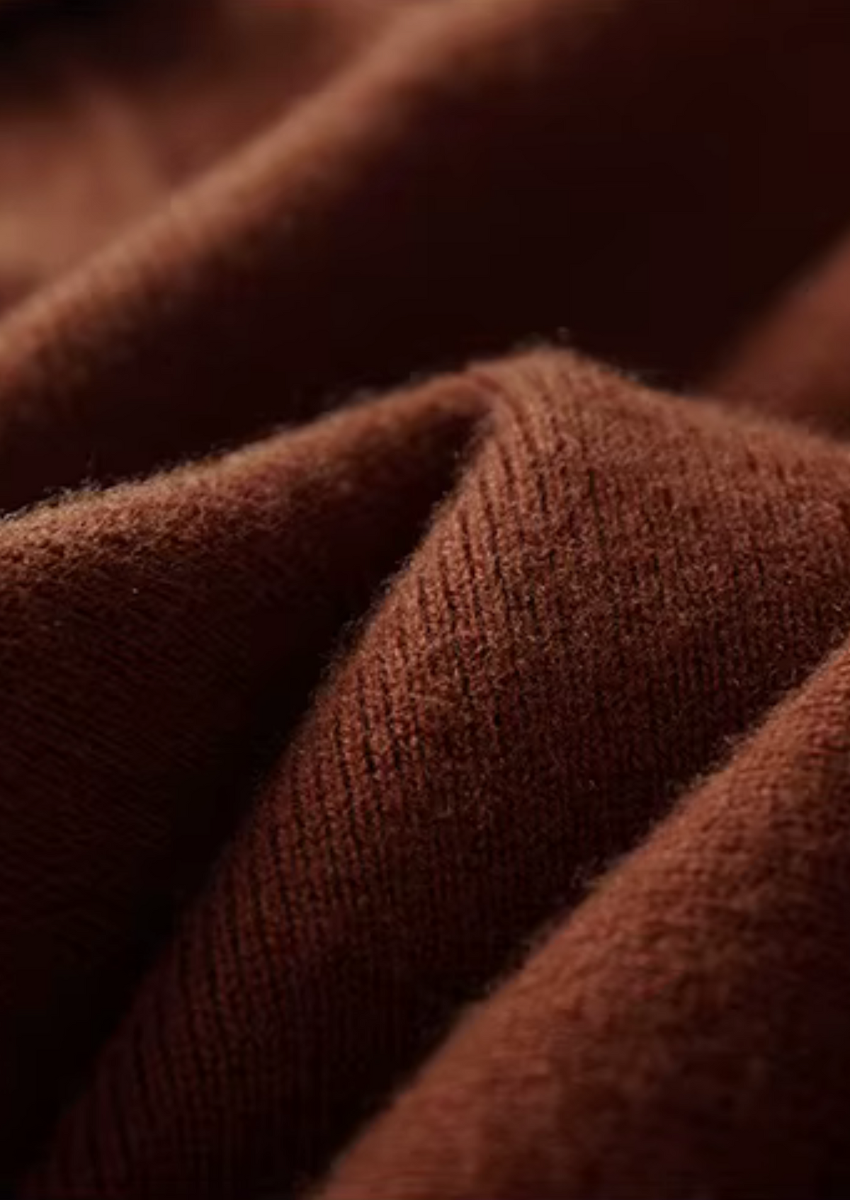 Pure Extra-Fine Merino Wool Ribbed Buttonless Polo, view 6