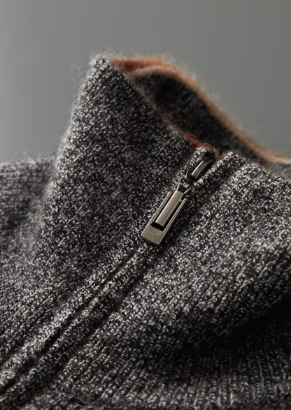 Pure Cashmere Striped Zip Cardigan, view 5