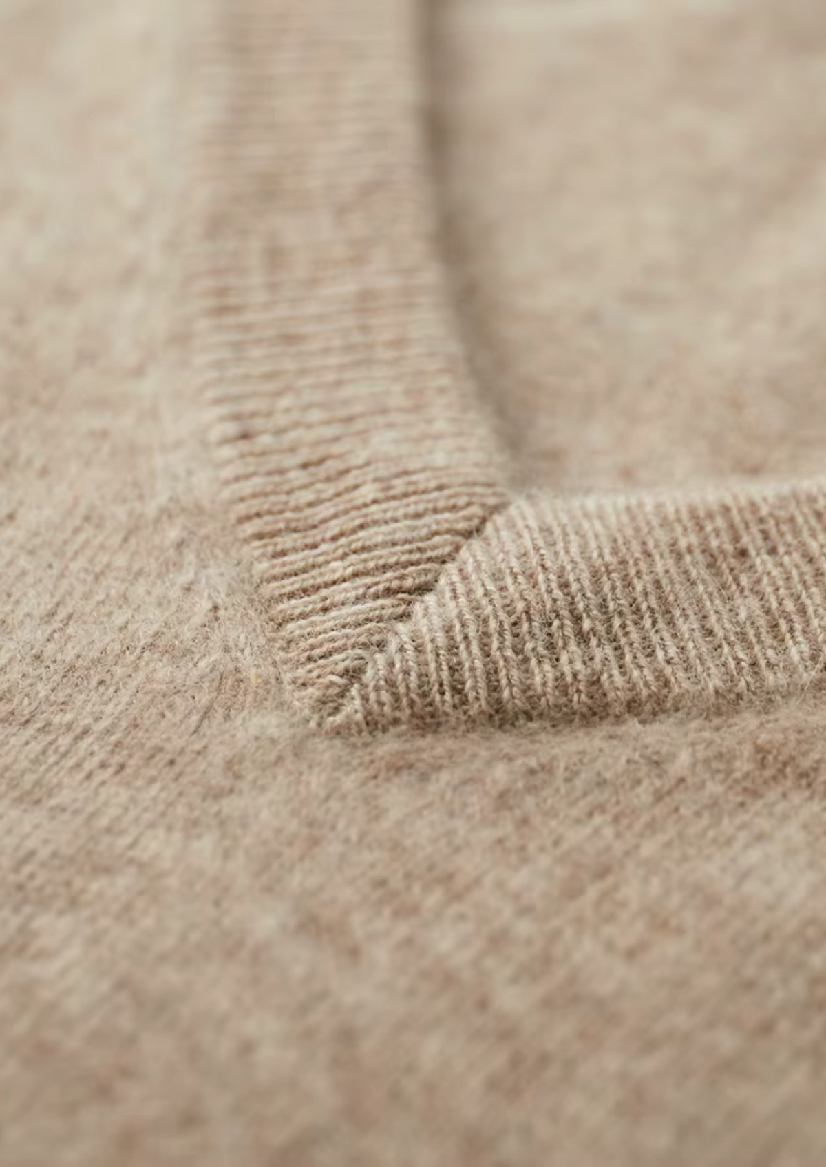 Pure Extra-Fine Merino Wool Classic V-Neck Sweater, view 4