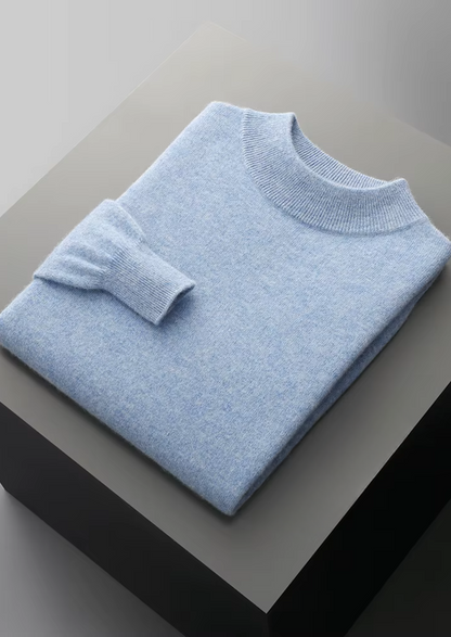 Pure Extra-Fine Merino Wool Classic Mockneck, view 16