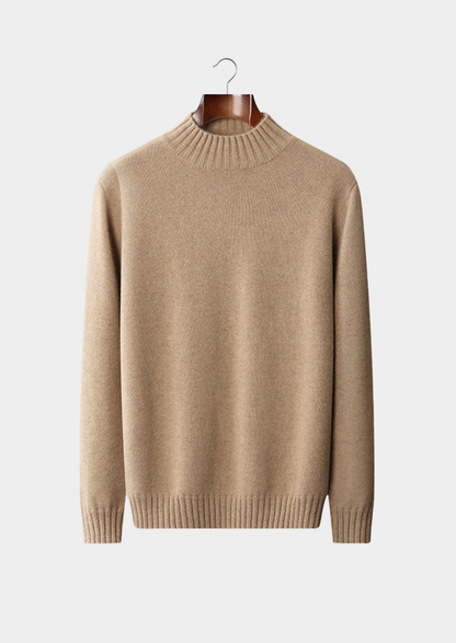 Pure Cashmere Mockneck Sweater, view 6