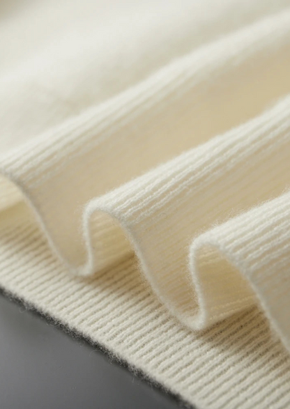 Premium Cashmere Ribbed Half-Zip Sweater, view 9