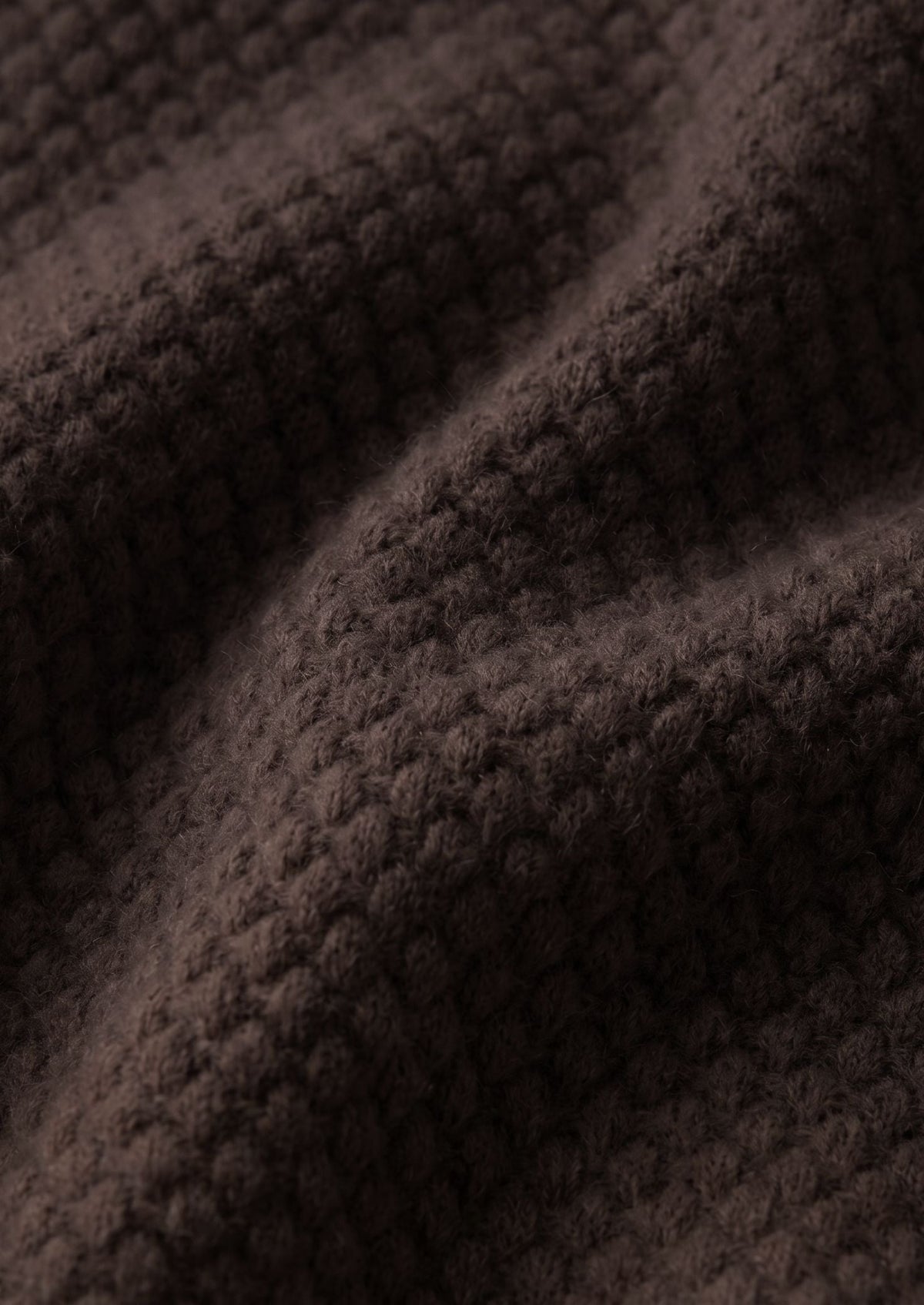 Premium Cashmere Dark Brown Two-Tone Polo, view 2