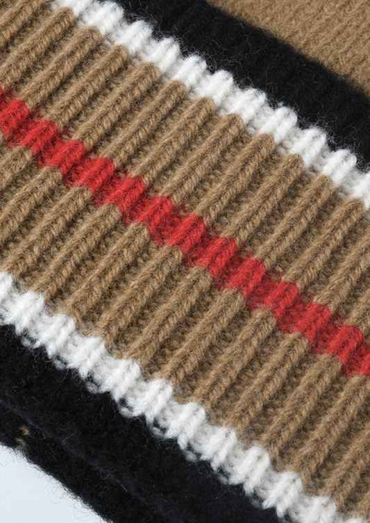 Caramel Merino Wool Traiano Beanie, view 2