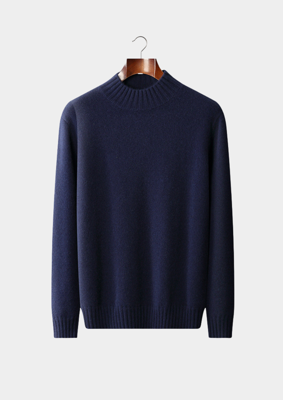 Pure Cashmere Mockneck Sweater, view 9