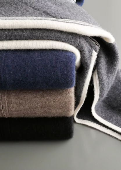 Pure Extra-Fine Merino Wool Black Damien Set, view 10