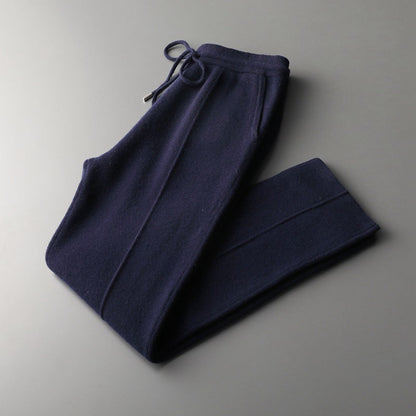 Pure Extra-Fine Merino Wool Leisure Trousers, view 14
