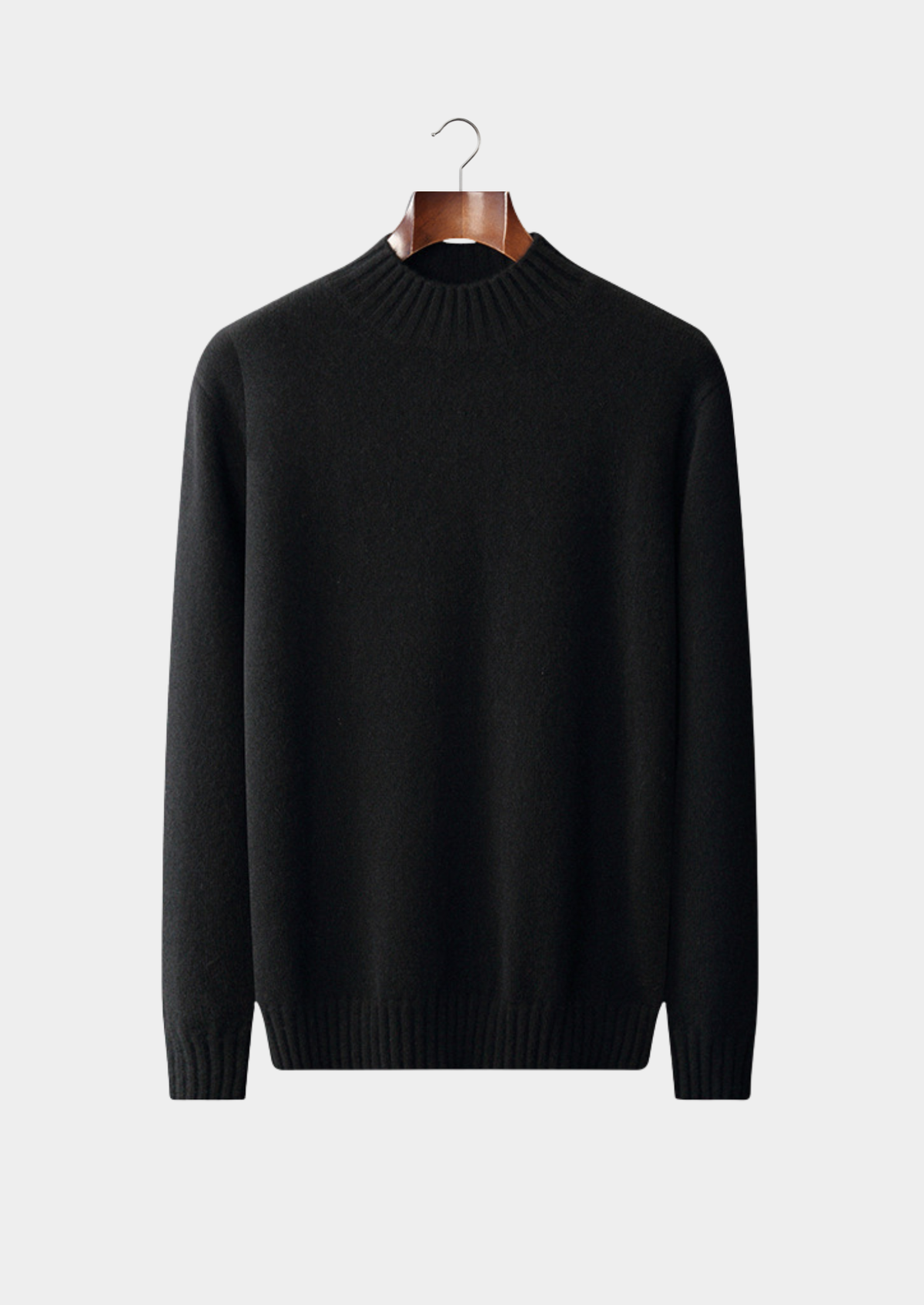 Pure Cashmere Mockneck Sweater, view 8