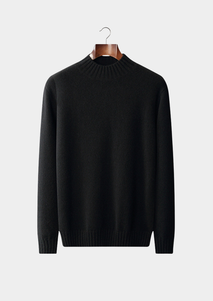 Pure Cashmere Mockneck Sweater, view 8