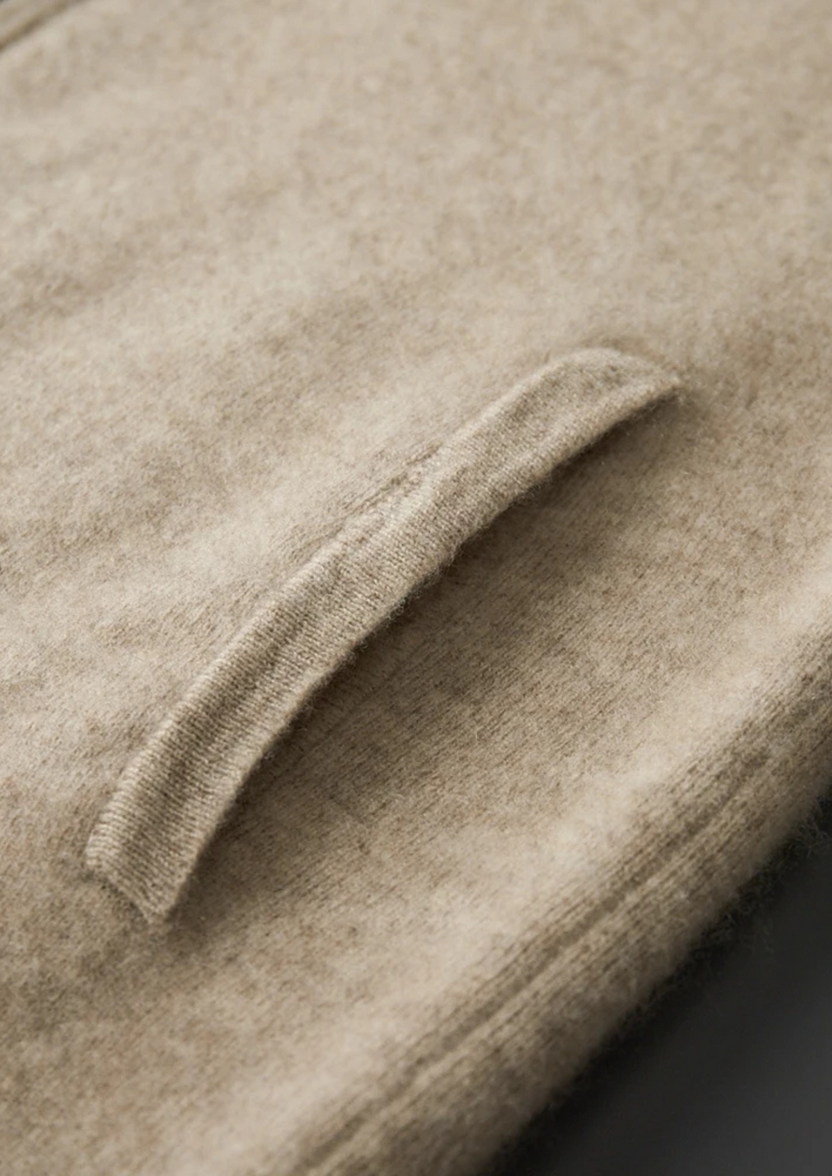 Premium Cashmere Zip Polo Cardigan, view 6