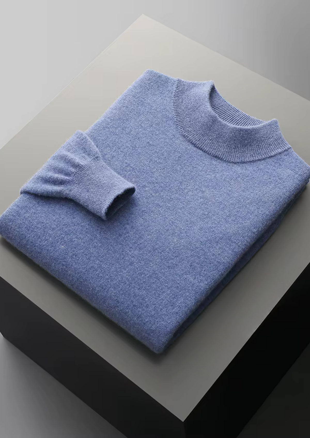 Pure Extra-Fine Merino Wool Classic Mockneck, view 14
