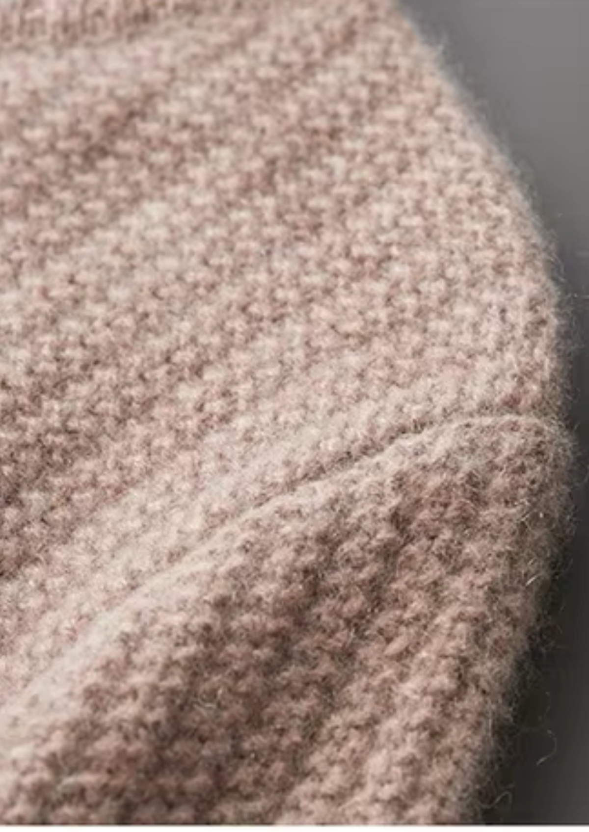 Pure Cashmere Beige Heavyweight Crewneck, view 5