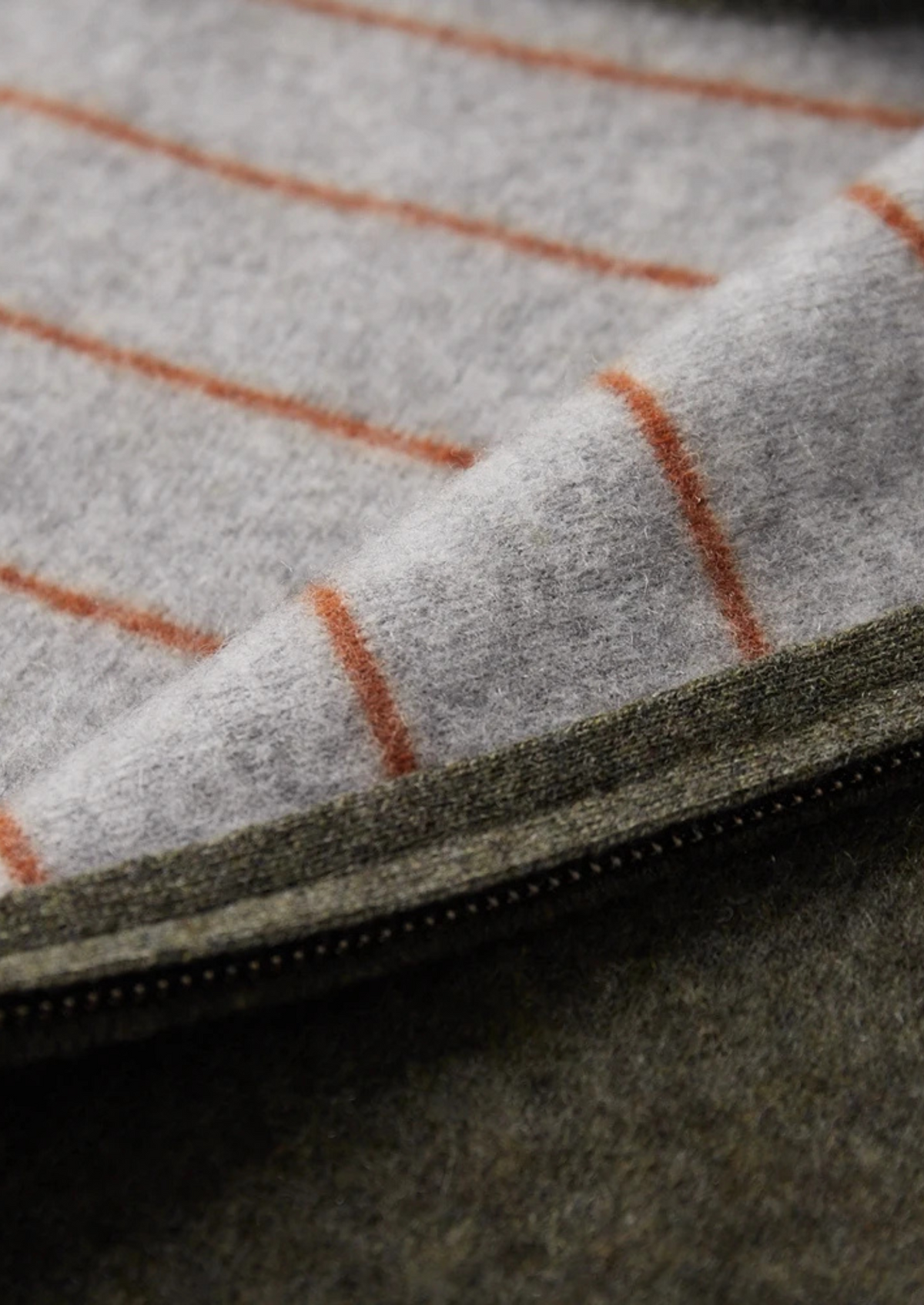 Premium Cashmere Two Tone Zip Cardigan, view 13
