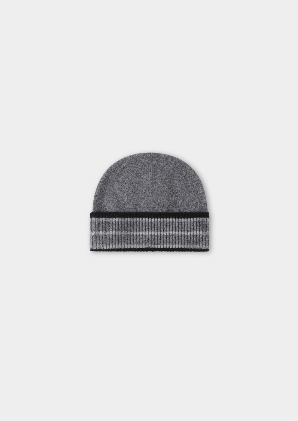 Dark Gray Merino Wool Traiano Beanie, view 1