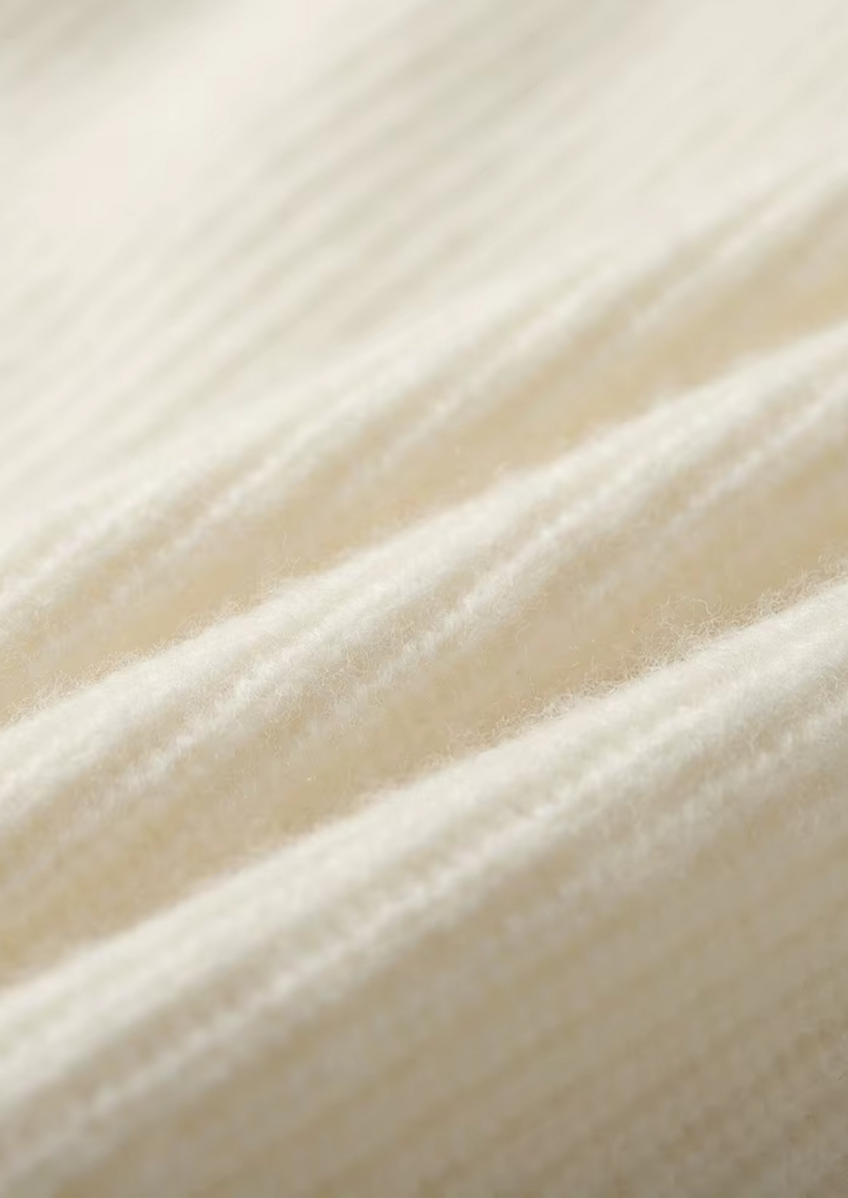Premium Cashmere Ribbed V-Neck Sweater, view 8