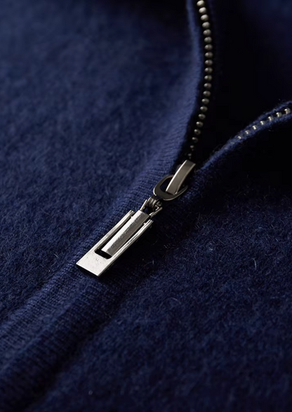 Pure Extra-Fine Merino Wool Navy Blue Damien Set, view 3