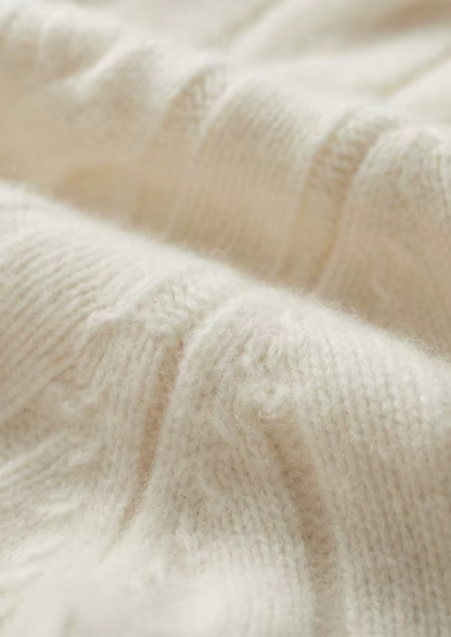 Pure Extra-Fine Merino Wool Dual-Zip Cable Cardigan, view 7