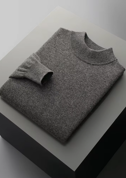 Pure Extra-Fine Merino Wool Classic Mockneck, view 12
