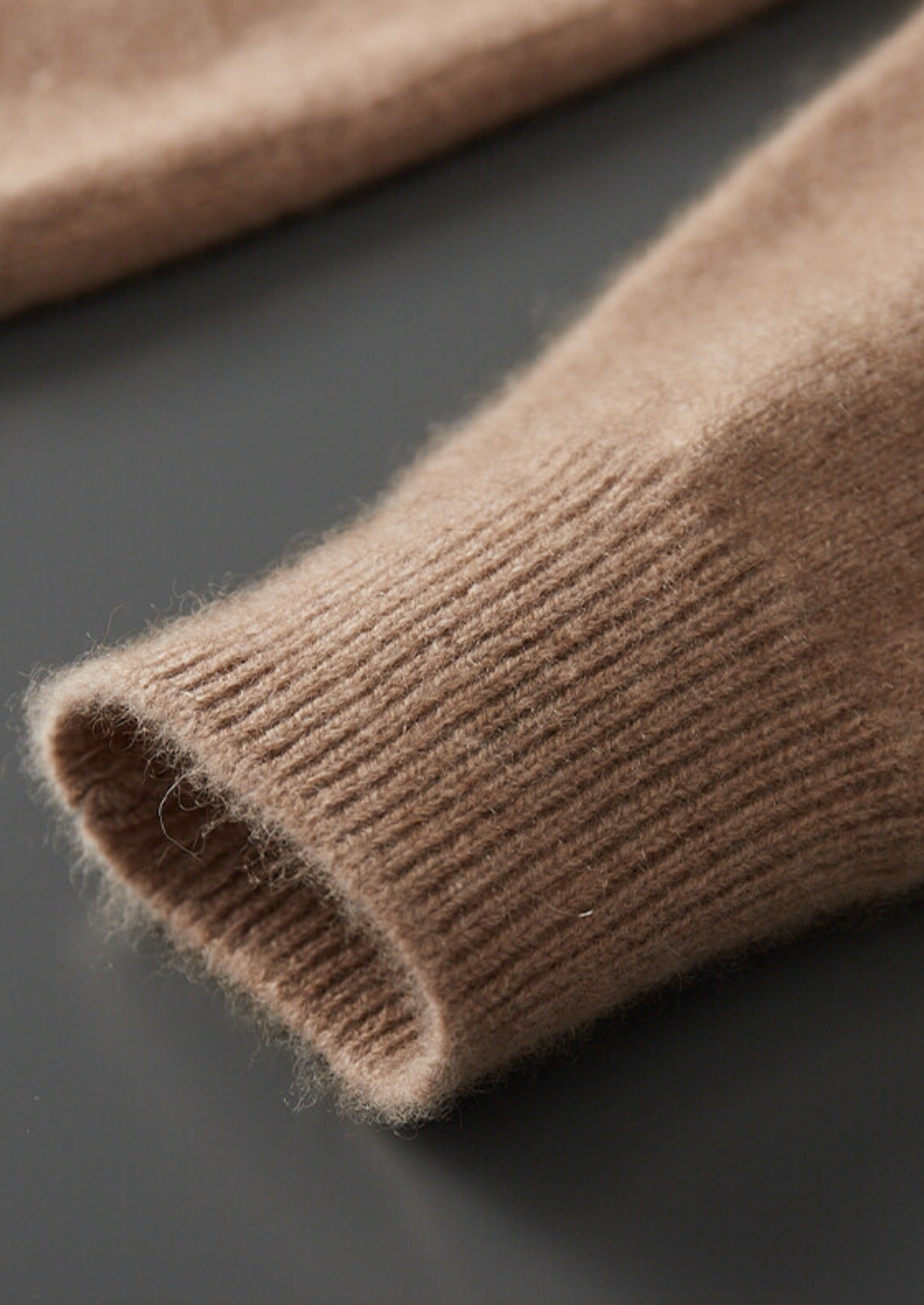 Pure Cashmere Beige Button Sweater, view 5