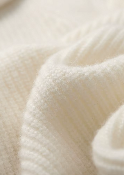 Premium Cashmere Ribbed V-Neck Sweater, view 9