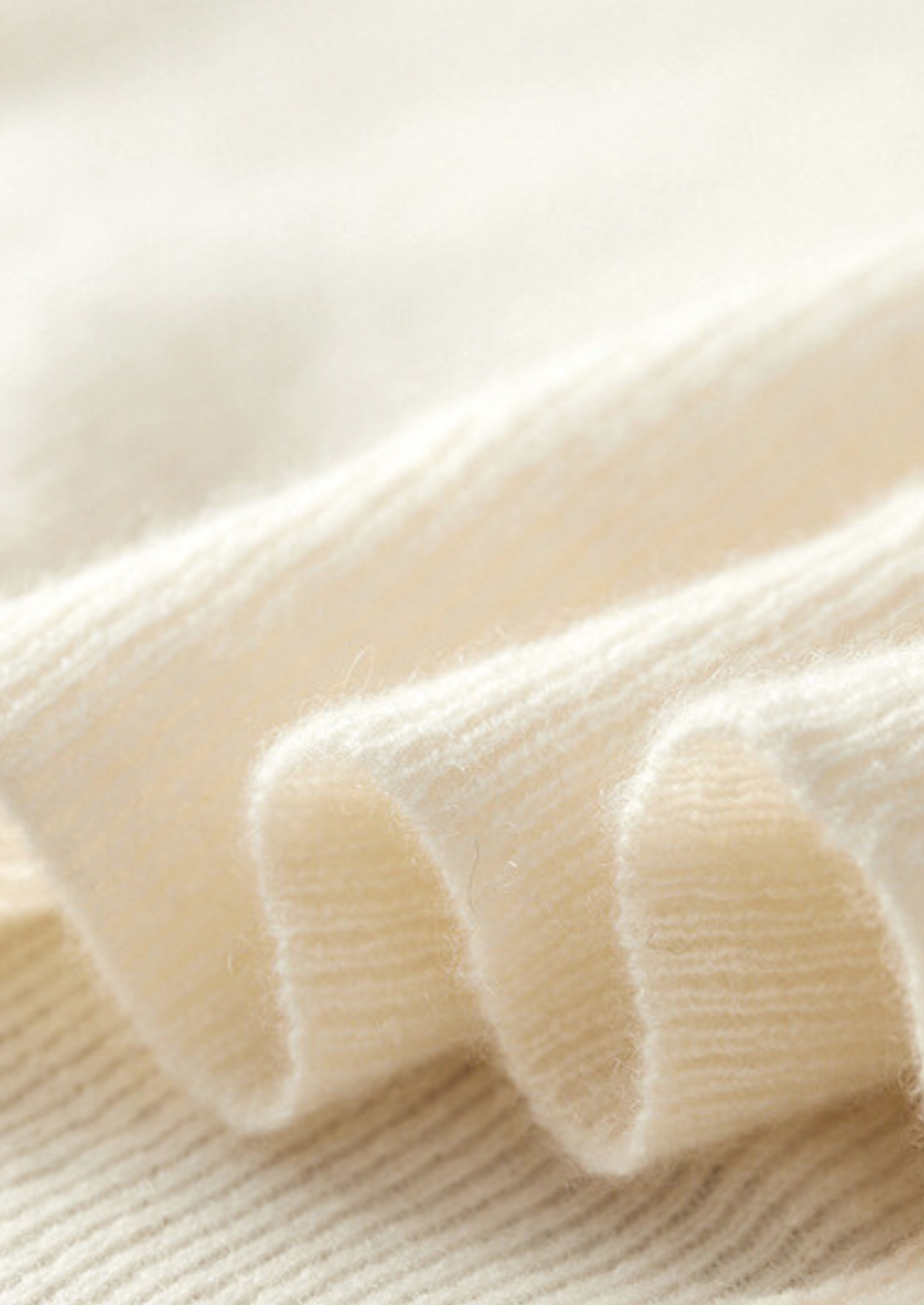 Pure Cashmere Ivory Body Warmer Vest, view 4