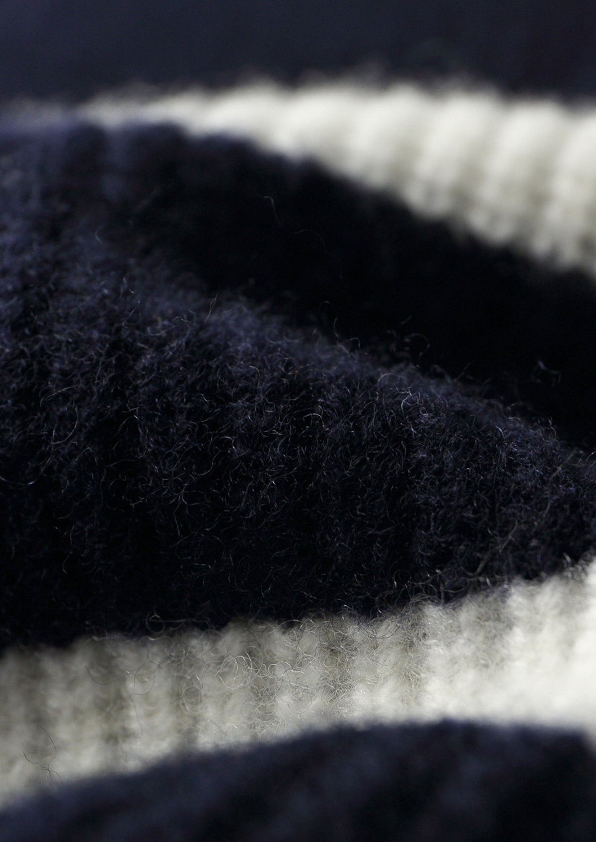Pure Extra-Fine Merino Wool Striped Half-Zip Sweater, view 10