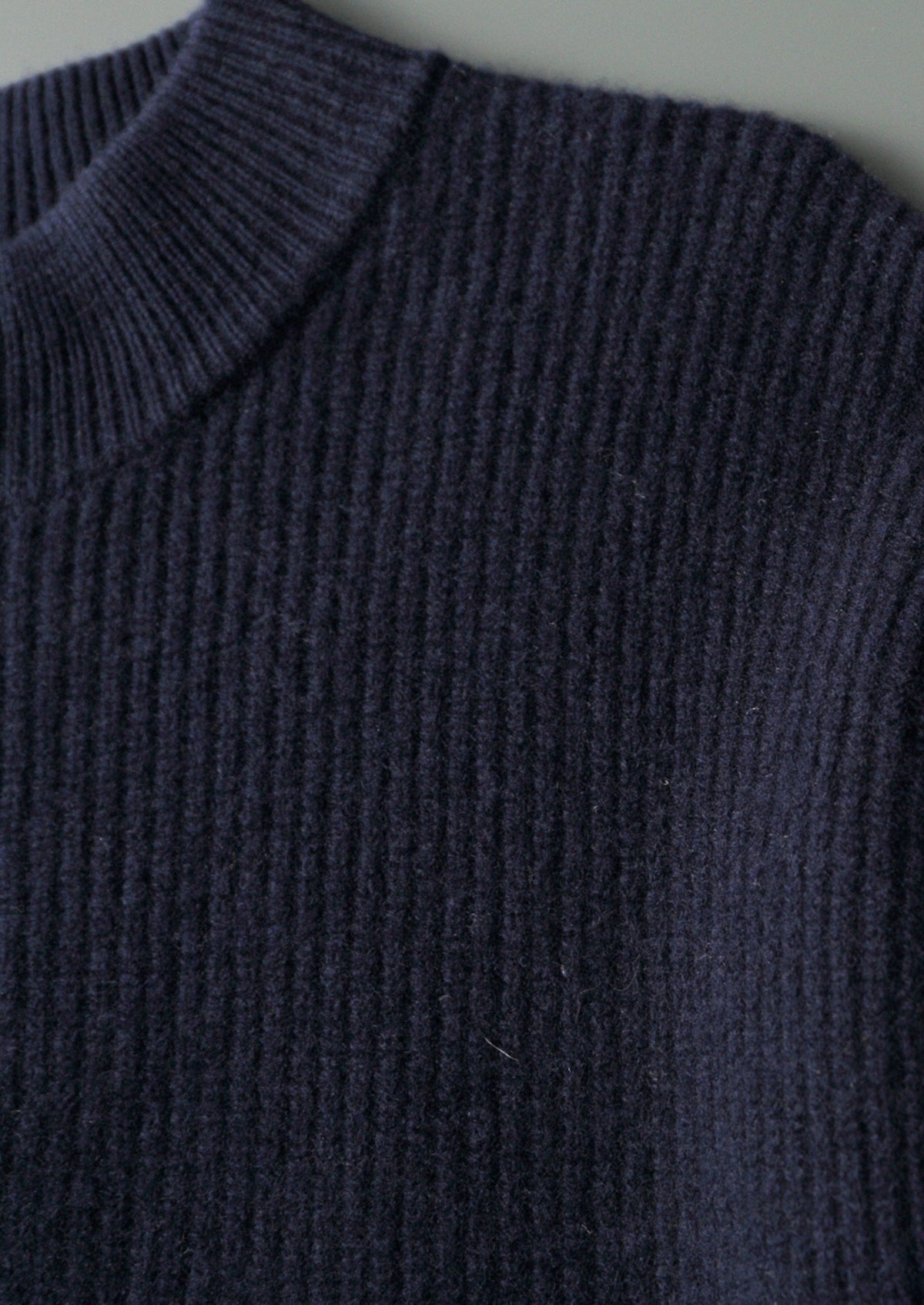 Pure Extra-Fine Merino Wool Striped Half-Zip Sweater, view 8