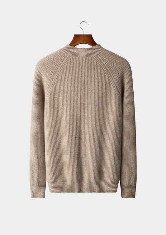 Pure Extra-Fine Merino Wool Ribbed Classic Button Cardigan, view 2