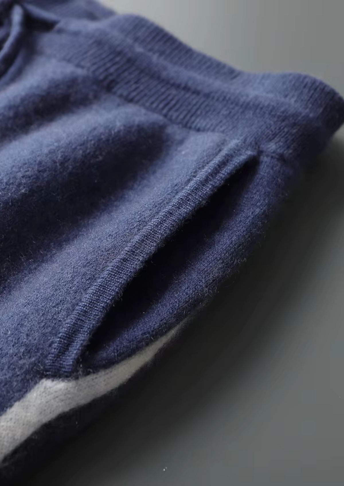Premium Cashmere Navy Blue Milano Leisure Set, view 7