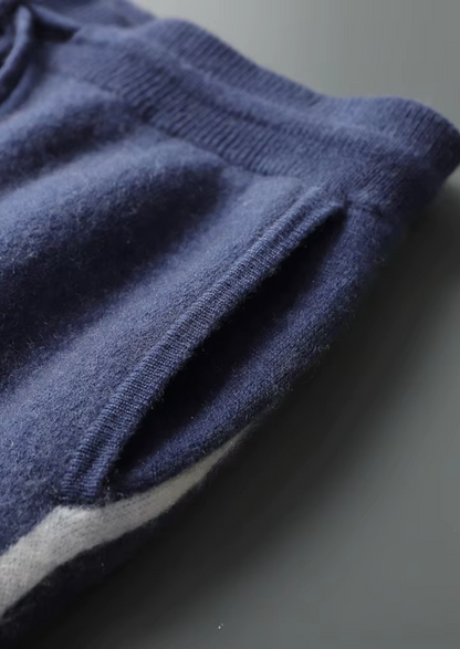 Premium Cashmere Navy Blue Milano Leisure Set, view 7