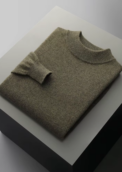 Pure Extra-Fine Merino Wool Classic Mockneck, view 11