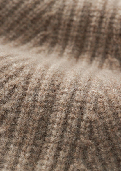 Pure Extra-Fine Merino Wool Ribbed Classic Button Cardigan, view 7